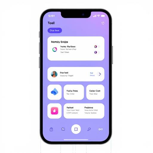 Image depicting a modern UI/UX design interface, showcasing clean lines and intuitive navigation.