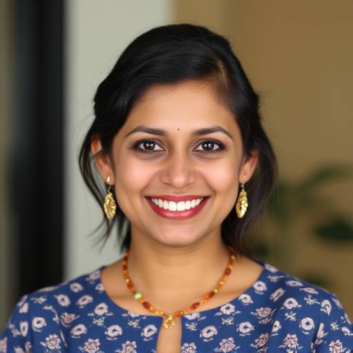 Photo of Anya Sharma, Creative Director, smiling warmly.