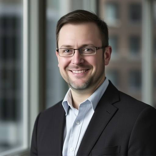 Portrait of Charles Davies, CEO of UrbanTech Solutions