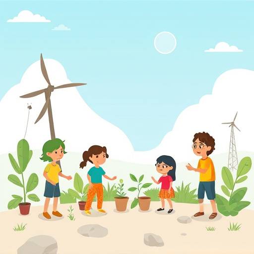 Short animated film promoting sustainable living, featuring characters reducing waste and conserving energy.